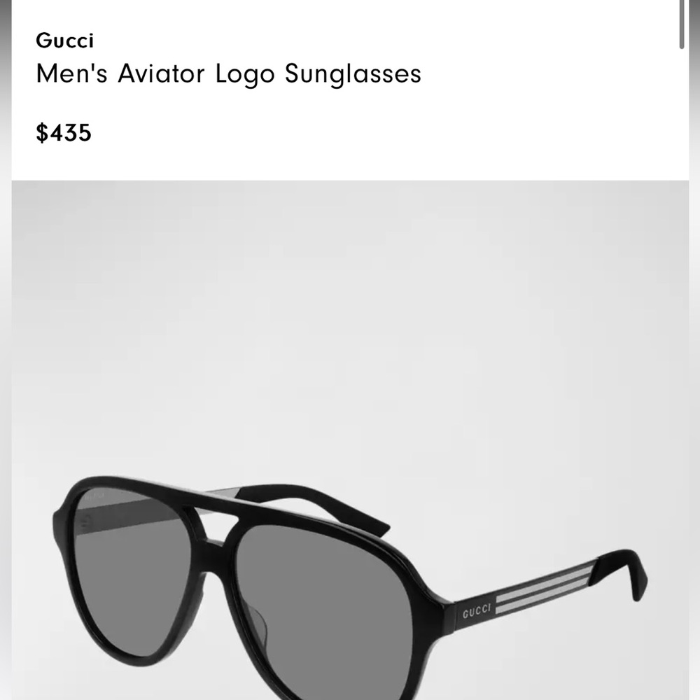 Like new mens gucci aviator sunglasses